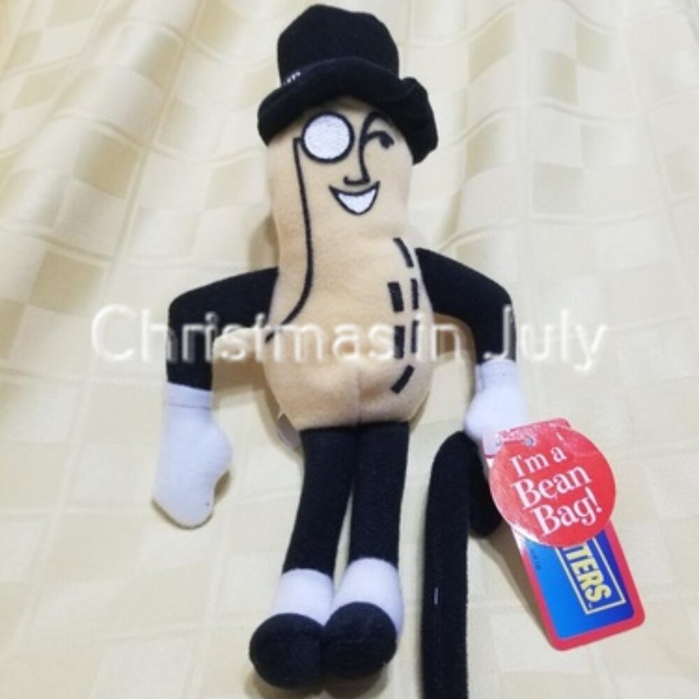 Vintage Advertising Planters Peanuts Mr. Peanut Plush Bean Bag Stuffed Toy 10"